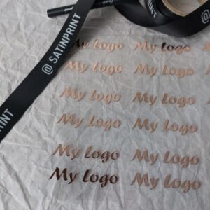 EMBOSSED REALISTIC METALLIC ROSE GOLD, LOGO STICKERS.FREE SAMPLES AVAILBLE